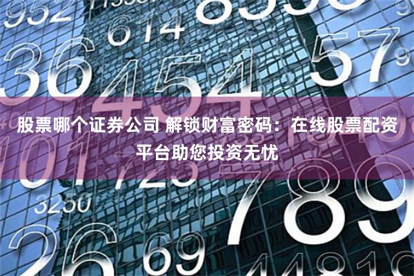 股票哪个证券公司 解锁财富密码：在线股票配资平台助您投资无忧